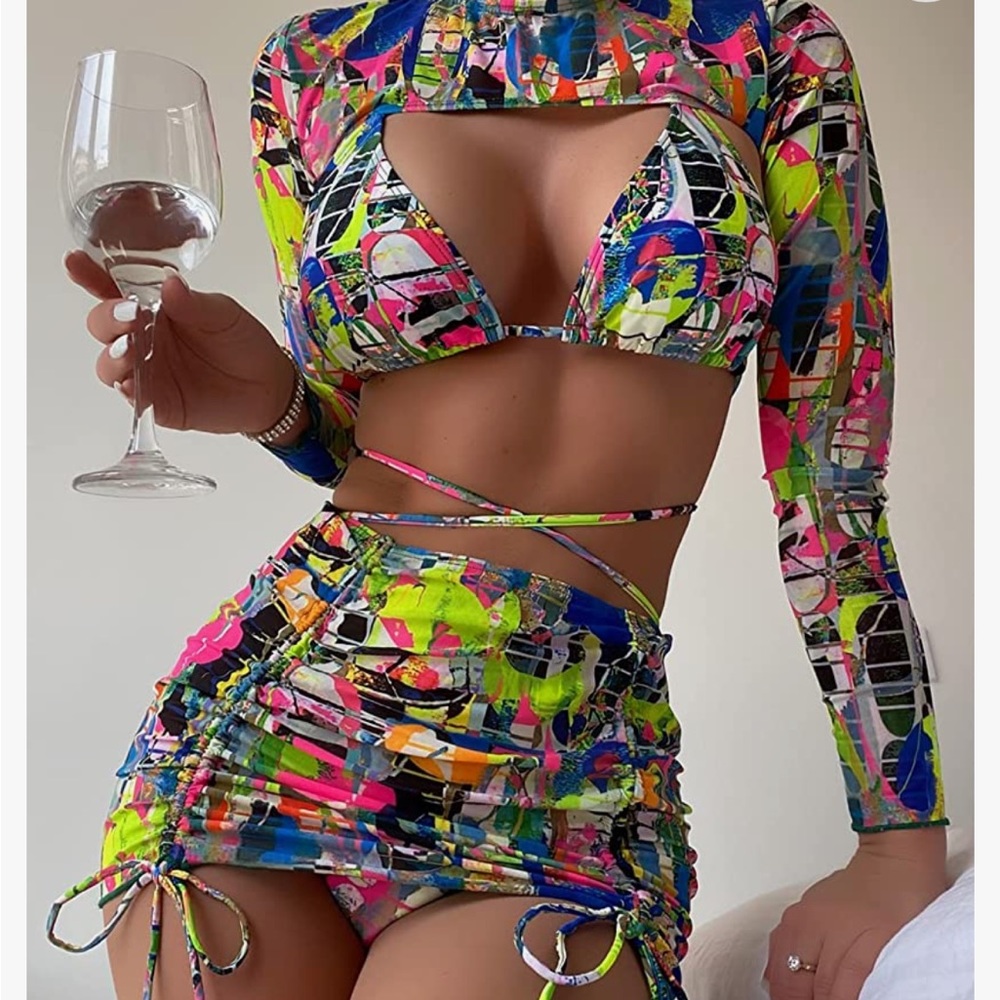 Three piece swimsuit